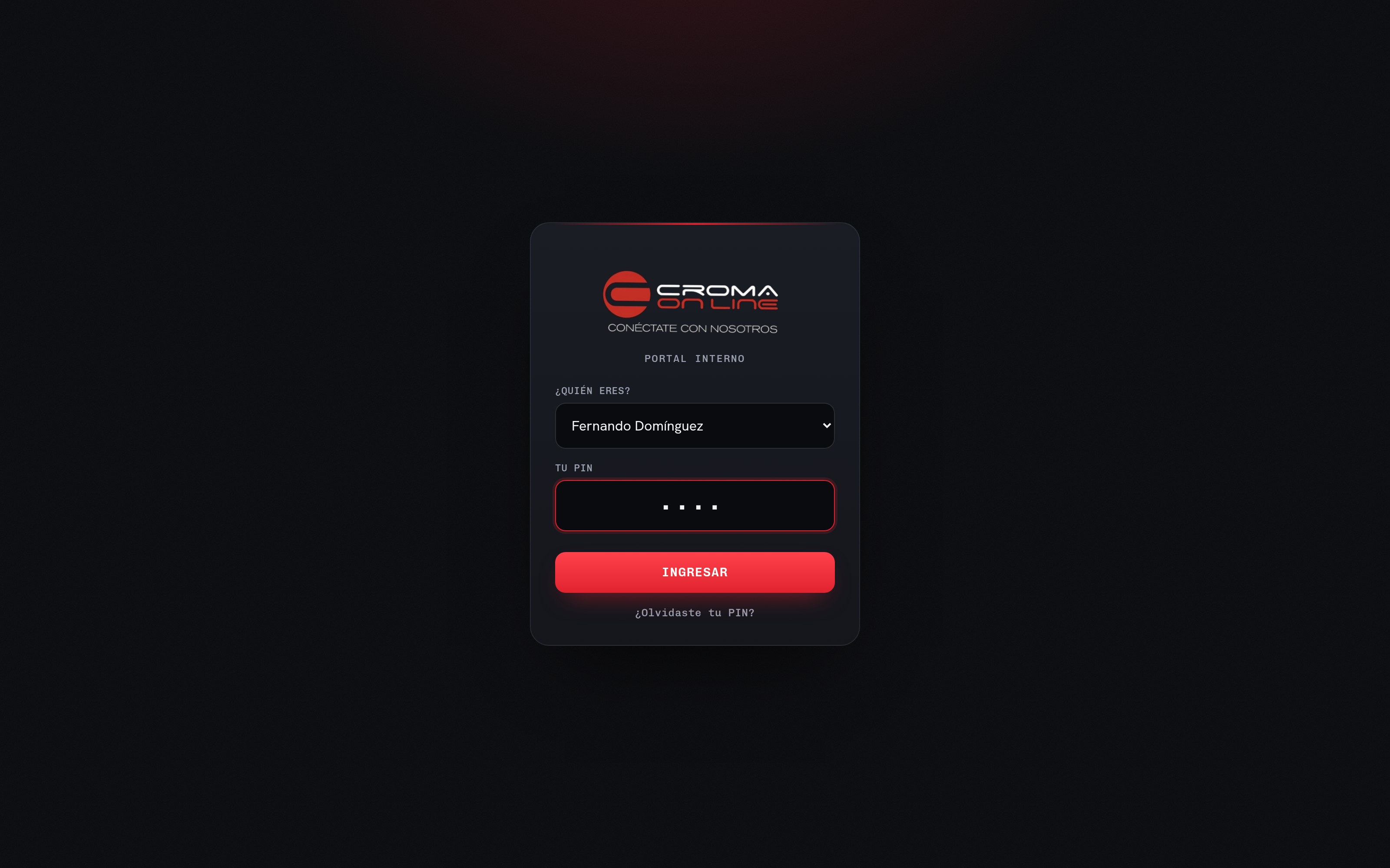 Login del portal Croma
