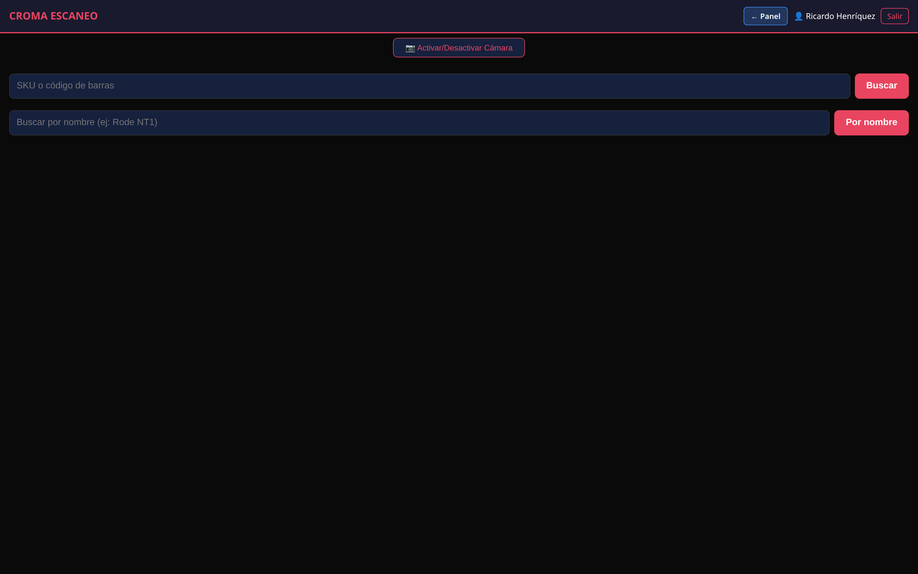 App de escaneo Croma